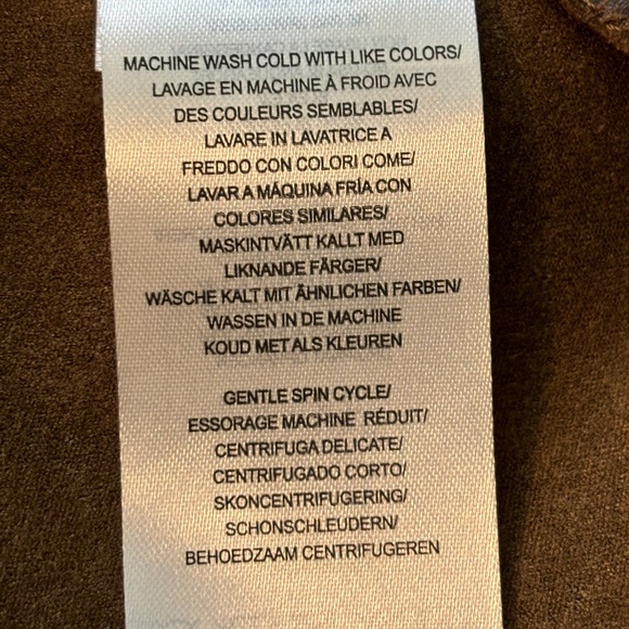 Lysse Austin Brown Faux Suede Open Front Moto Style Jacket Women's Size … - Picture 14 of 14